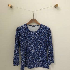 J. McLaughlin animal print signature tee